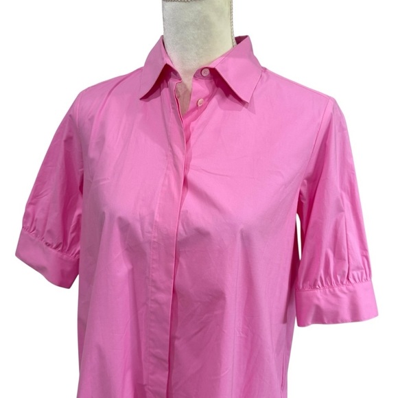 MARELLA BY MAX MARA Women’s Size 2 Pink Summer Collared Shirt Dress Cotton NEW - Picture 5 of 16
